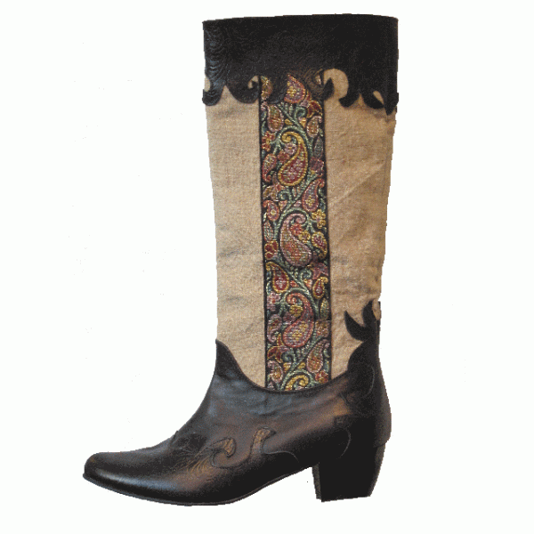 Сапоги женские из конопли, Казаки "Волна "Златка"